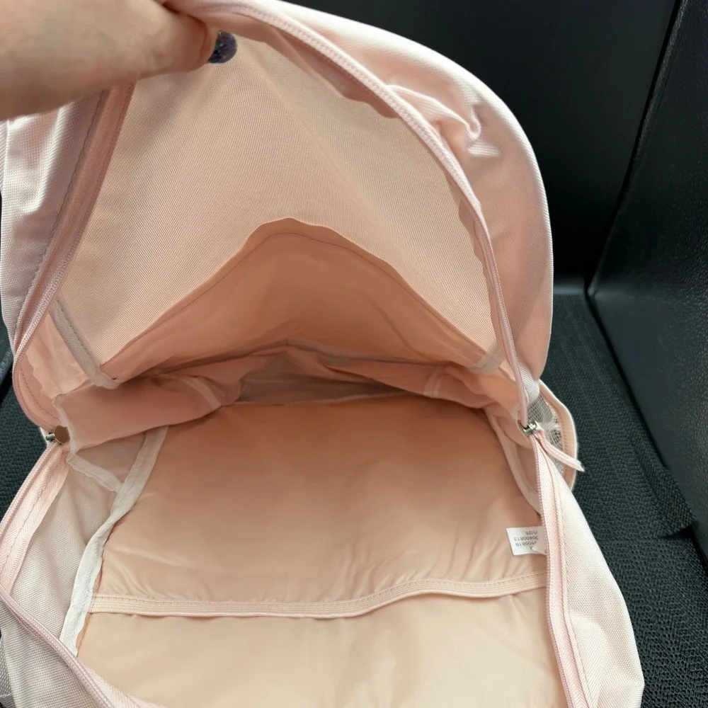 Deal Worthy Light Pink 15 Inch Laptop Backpack Recycled Polyester 069105819